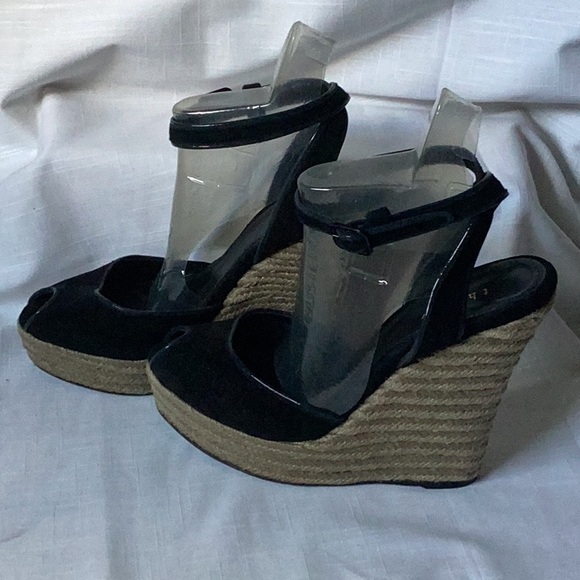 ♦️ THEORY espadrille sandals 9.5 platform wedge heels $300 Rtl - Picture 7 of 8